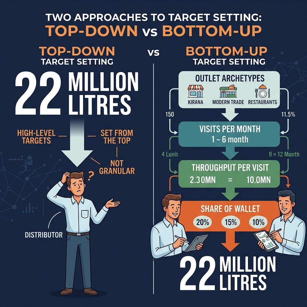 Bottom-Up R3, Not Top-Down - Why Aspiration Can't Be a Percentage — Infoscend Knowledge Centre essay illustration