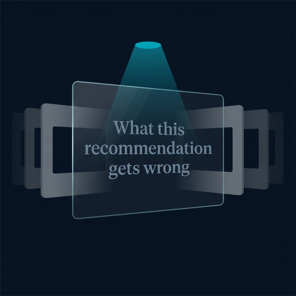 The Disconfirmation Slide: Why the Strongest Counter-Argument Belongs in the Main Deck — Infoscend Knowledge Centre essay illustration