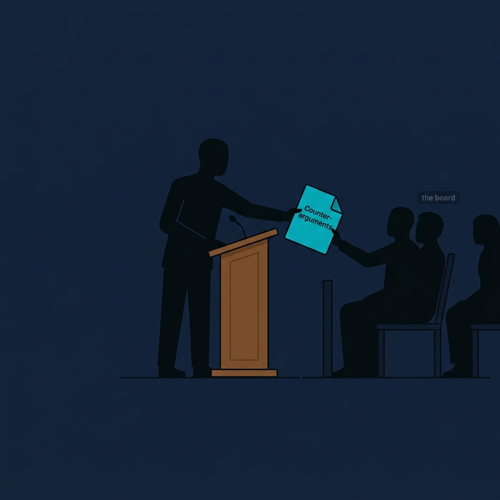 The Disconfirmation Slide: Why the Strongest Counter-Argument Belongs in the Main Deck — supporting visual 1
