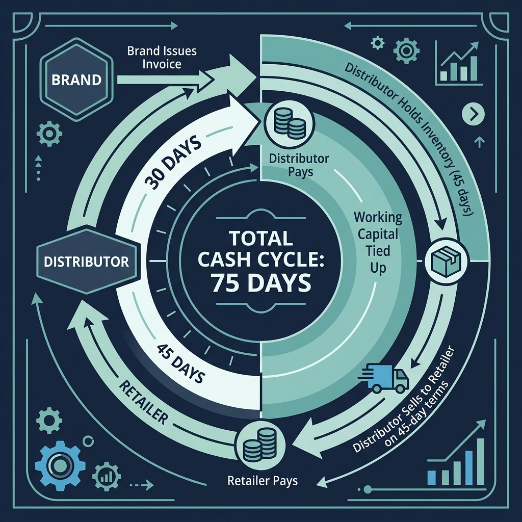 The Real Distributor Conversation Isn't About Margins - It's About Working Capital — Infoscend Knowledge Centre essay illustration