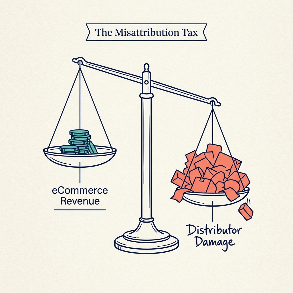 eCommerce Isn't Killing Your Distributor. Misattribution Is. — supporting visual 2