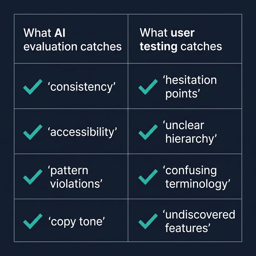 Stop Asking Claude to Evaluate Your Product - Put a Real Person Through It — supporting visual 1